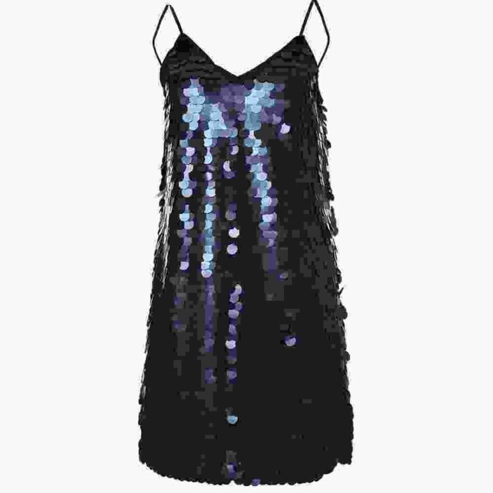 Sequin Lace Slip Dress