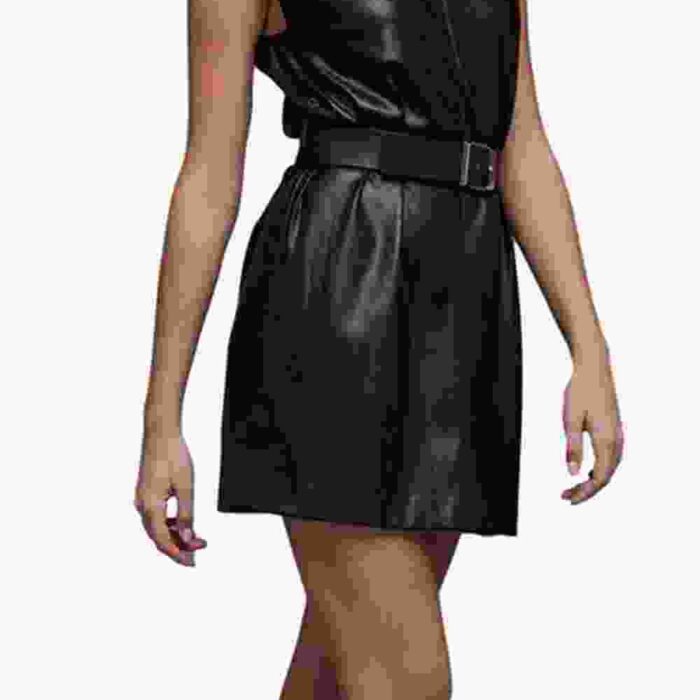 Leather Mini Dress