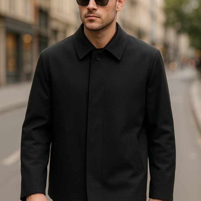 Premium Men’s Classic Cashmere Coat – Elegant Turkish Tailoring