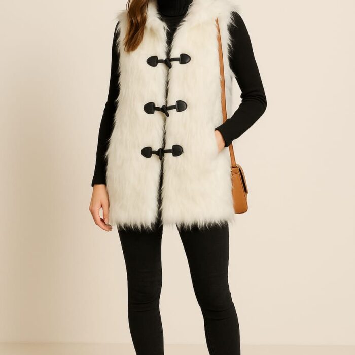 Women’s Premium Faux Fur Gilet – Turkish Quality