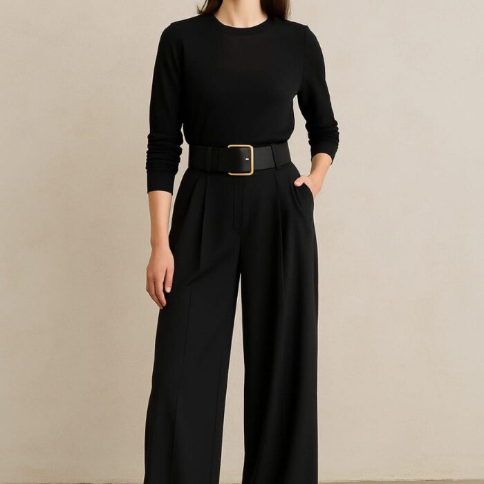 Women’s Classy Wide-Leg Pants – Premium Italian Tailoring