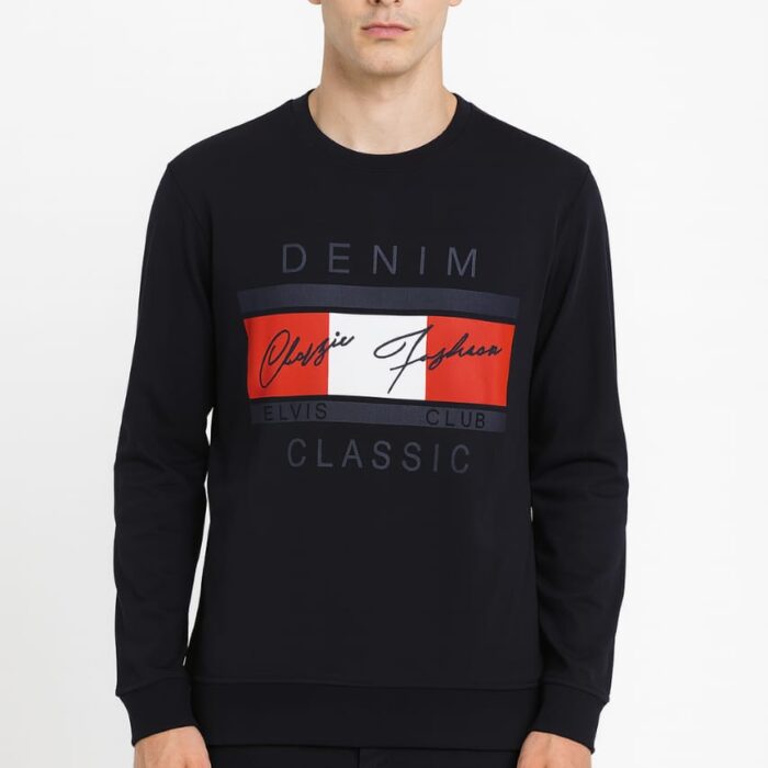 Men’s Classy Cotton Printed Sweatshirt – Premium Turkish Quality