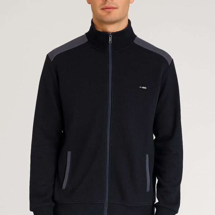 Men’s Soft Knit Zipper Jacket – High Quality Turkish Fabric