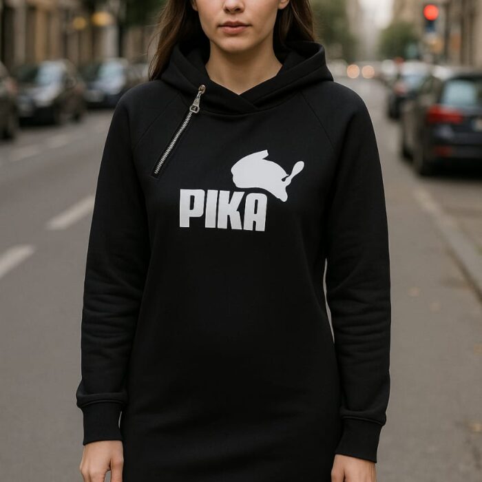 Women’s Heavy Cotton Fleece Hoodie Dress – Premium Turkish Fabric