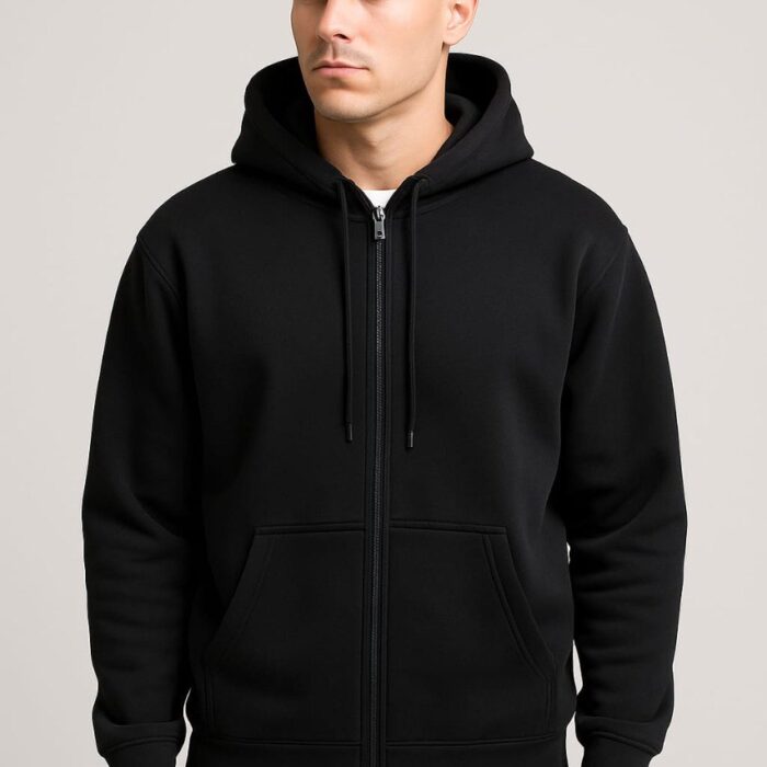 Unisex Heavy Fleece Zip Hoodie – Premium Quality – Sizes S to 3XL