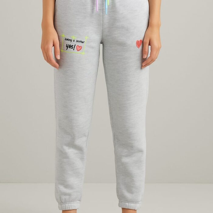 Premium Turkish Heavy Fleece Jogging Pants – Stylish Printed Design