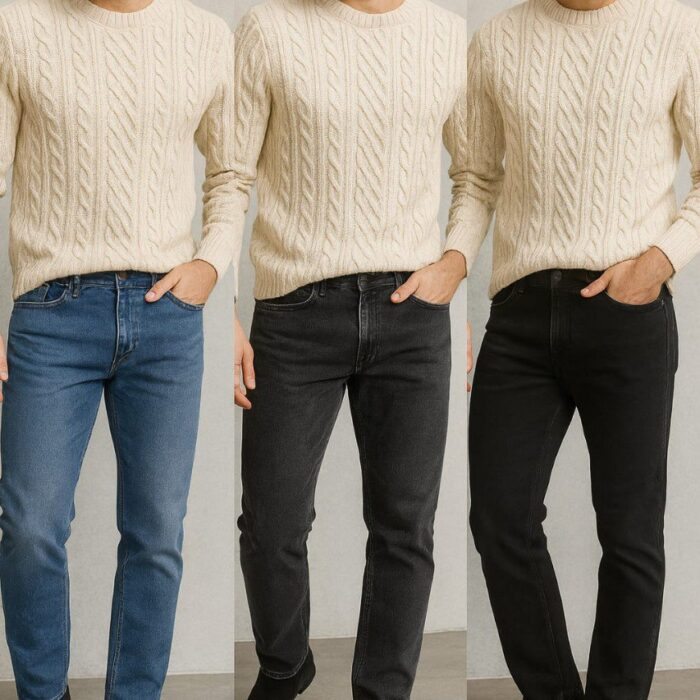 Men’s Slim Fit Jeans – Premium Heavy Fabric